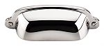 Top Knobs Asbury 2-9/16" (65mm) Center-to-Center Cup Cabinet Pull (Polished Nickel)