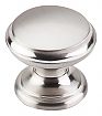 Top Knobs Asbury 1-3/8" (35mm) Flat Top Cabinet Knob (Brushed Satin Nickel)