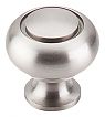 Top Knobs Asbury 1-1/4" (32mm) Ring Cabinet Knob (Brushed Satin Nickel)