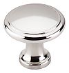 Top Knobs Asbury 1-1/8" (29mm) Ringed Cabinet Knob (Polished Nickel)