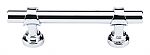 Top Knobs Dakota 3" (76mm) Center-to-Center Bit Cabinet Pull (Polished Chrome)