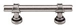 Top Knobs Dakota 3" (76mm) Center-to-Center Bit Cabinet Pull (Antique Pewter)