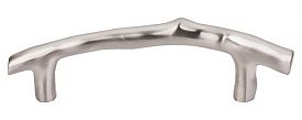 Top Knobs Aspen II Cast Bronze 3-1/2" (89mm) Center-to-Center Twig Pull (Brushed Satin Nickel)