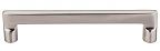 Top Knobs Aspen II Cast Bronze 6" (152mm) Center-to-Center Flat Sided Cabinet Pull (Brushed Satin Nickel)