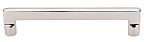 Top Knobs Aspen II Cast Bronze 6" (152mm) Center-to-Center Flat Sided Cabinet Pull (Polished Nickel)