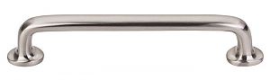 Top Knobs Aspen II Cast Bronze 6" (152mm) Center-to-Center Rounded Cabinet Pull (Brushed Satin Nickel)