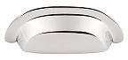 Top Knobs Aspen II Cast Bronze 3" (76mm) Center-to-Center Bin/Cup Pull (Polished Nickel)
