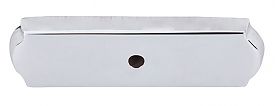 Top Knobs Aspen II Cast Bronze 2-1/2" (64mm) Rectangle Backplate (Polished Chrome)