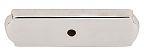 Top Knobs Aspen II Cast Bronze 2-1/2" (64mm) Rectangle Backplate (Polished Nickel)