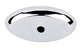 Top Knobs Aspen II Cast Bronze 1-1/2" (38mm) Oval Backplate (Polished Chrome)