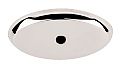 Top Knobs Aspen II Cast Bronze 1-3/4" (44mm) Oval Backplate (Polished Nickel)