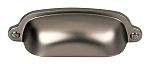 Top Knobs Dakota 2-9/16" (65mm) Center-to-Center Charlotte Cabinet Cup Pull (Ash Gray)