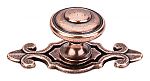Top Knobs Britannia 1-1/4" (32mm) Cabinet Knob with 3in. Backplate (Antique Copper)
