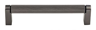 Top Knobs Amwell 5-1/16" (129mm) Center-to-Center Knurled Bar Pull (Ash Gray)