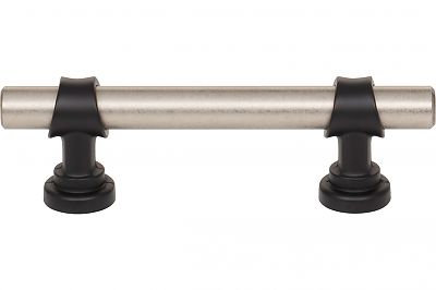 Top Knobs Dakota 3" (76mm) Center-to-Center Bit Cabinet Pull (Pewter Antique/Flat Black)