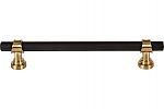 Top Knobs Dakota 6-5/16" (160mm) Center-to-Center Bit Cabinet Pull (Flat Black/Honey Bronze)