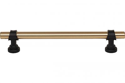 Top Knobs Dakota 6-5/16" (160mm) Center-to-Center Bit Cabinet Pull (Honey Bronze/Flat Black)