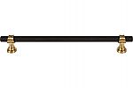 Top Knobs Dakota 8-13/16" (224mm) Center-to-Center Bit Cabinet Pull (Flat Black/Honey Bronze)