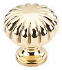 Top Knobs Somerset 1-1/4" (32mm) Melon Cabinet Knob (Polished Brass)