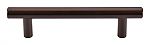 Top Knobs Hopewell 3-3/4" (96mm) Center-to-Center Cabinet Bar Pull - 5-5/16" (135mm) Overall Length (Oil Rubbed Bronze)