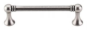 Top Knobs Edwardian 3-3/4" (96mm) Center-to-Center Grace Reeded Cabinet Pull (Antique Pewter)