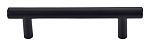 Top Knobs Hopewell 3-3/4" (96mm) Center-to-Center Cabinet Bar Pull - 5-5/16" (135mm) Overall Length (Flat Black)
