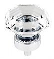 Top Knobs 1-3/8" (35mm) Crystal Octagon Cabinet Knob (Clear Crystal/Polished Chrome)