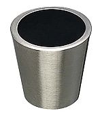 Top Knobs 13/16" (21mm) Crystal Cabinet Knob (Black Crystal/Brushed Satin Nickel)