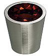 Top Knobs 13/16" (21mm) Crystal Cabinet Knob (Red Crystal/Brushed Satin Nickel)