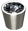 Top Knobs 1-1/16" (27mm) Crystal Cabinet Knob (Clear Crystal/Brushed Satin Nickel)