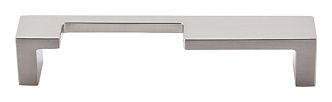 Top Knobs Sanctuary II - Modern Metro 5" (128mm) Center-to-Center Notch A Cabinet Pull (Brushed Satin Nickel)