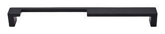 Top Knobs Sanctuary II - Modern Metro 9" (229mm) Center-to-Center Notch A Cabinet Pull (Flat Black)