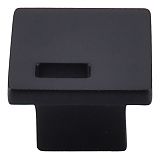 Top Knobs Sanctuary II - Modern Metro 1-1/4" (32mm) Slot Cabinet Knob (Flat Black)