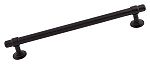 Top Knobs Ellis 7-9/16" (192mm) Center-to-Center Cabinet Pull (Flat Black)