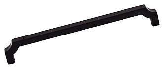 Top Knobs Ellis 7-9/16" (192mm) Center-to-Center Davenport Cabinet Pull (Flat Black)
