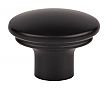 Top Knobs Ellis 1-3/8" (35mm) Julian Oval Cabinet Knob (Flat Black)