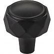 Top Knobs Regent's Park 1-3/8" (35mm) Kingsmill Cabinet Knob (Flat Black)