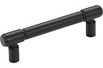 Top Knobs Regent's Park 3-3/4" (96mm) Center-to-Center Clarence Cabinet Pull (Flat Black)