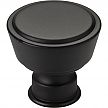 Top Knobs Regent's Park 1-3/8" (35mm) Ormonde Cabinet Knob (Flat Black)