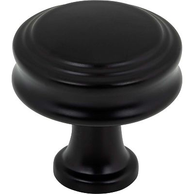 Top Knobs Coddington 1-1/4" (32mm) Cabinet Knob (Flat Black)