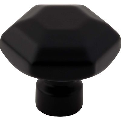 Top Knobs Coddington - Dustin 1-1/4" (32mm) Geometric Cabinet Knob (Flat Black)