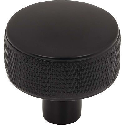 Top Knobs Garrison - Burnham 1-1/4" (32mm) Cabinet Knob (Flat Black)