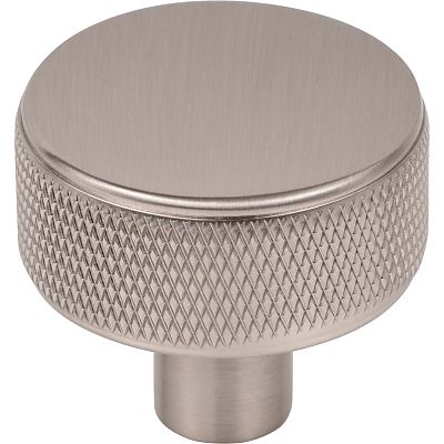 Top Knobs Garrison - Burnham 1-1/4" (32mm) Cabinet Knob (Brushed Satin Nickel)