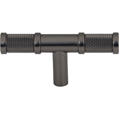Top Knobs Garrison - Burnham 3" (76mm) Cabinet T-Knob (Ash Gray)