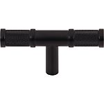 Top Knobs Garrison - Burnham 3" (76mm) Cabinet T-Knob (Flat Black)