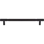 Top Knobs Garrison - Prestwick 7-9/16" (192mm) Center-to-Center Cabinet Pull (Flat Black)