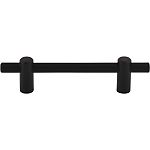 Top Knobs Garrison - Dempsey 3-3/4" (96mm) Center-to-Center Cabinet Pull (Flat Black)