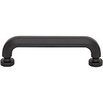 Top Knobs Brockwell - Stanmore 3-3/4" (96mm) Center-to-Center Cabinet Pull  (Flat Black)