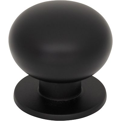 Top Knobs Brockwell - Lambert 1-1/4" (32mm) Cabinet Knob (Flat Black)