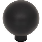 Top Knobs Brockwell 1-1/4" (32mm) Cabinet Knob (Flat Black)